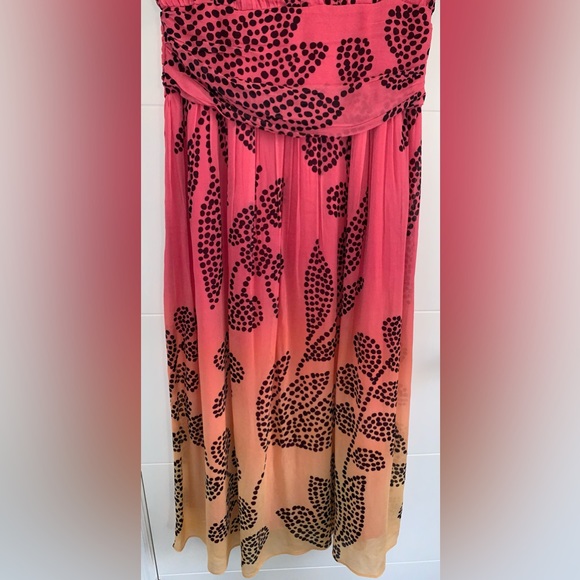 Anthropologie Verb by Pallavi Singhee V-Neck Ombre Maxi Dress Medium New w Tags - Picture 12 of 14